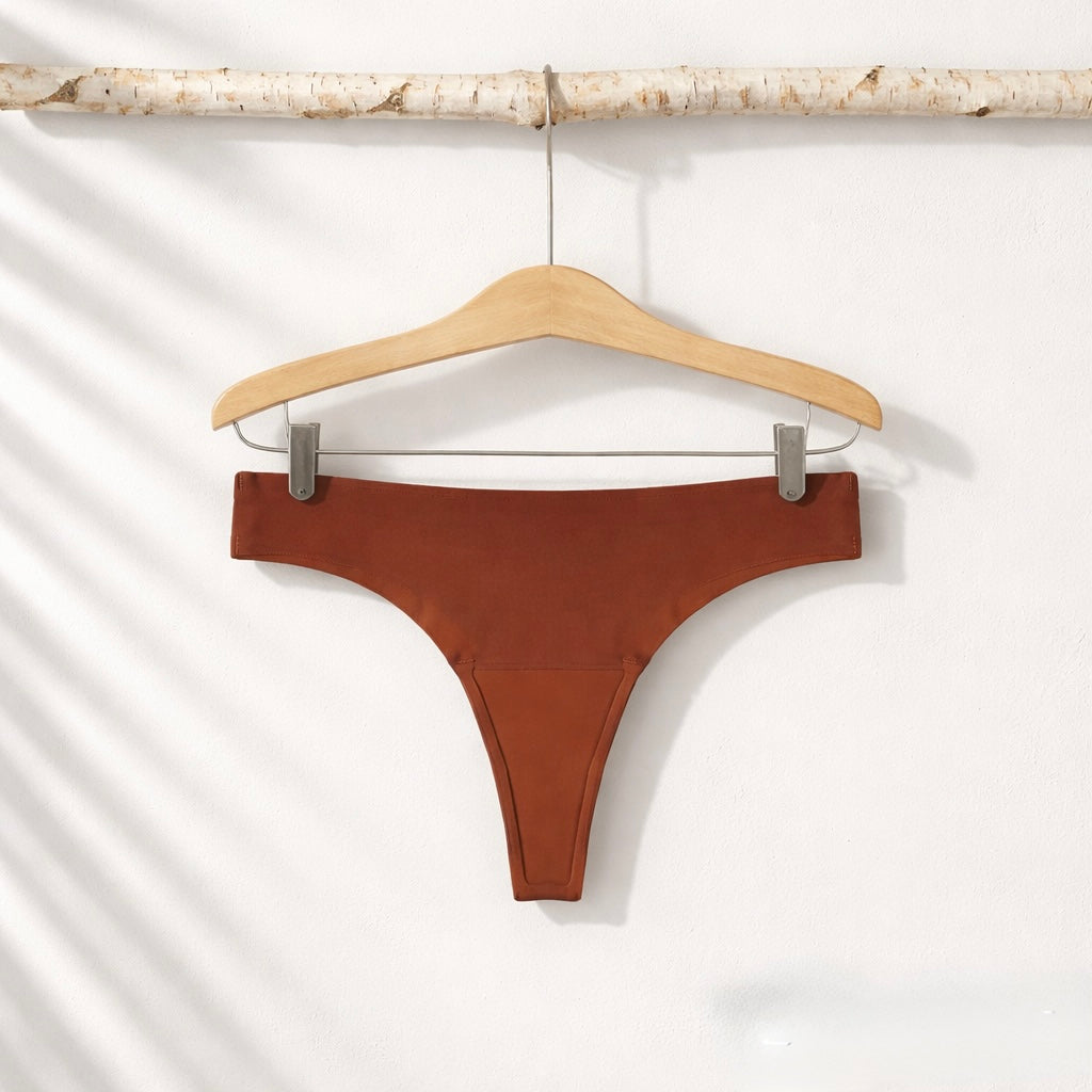 Camel Toe-Free Low Rise Thong – Mocha