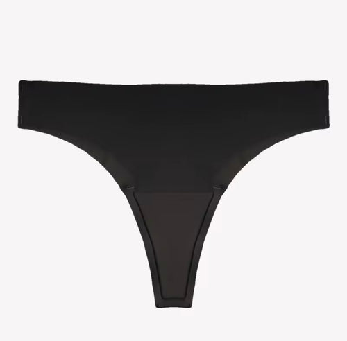 Camel Toe-Free Low Rise Thong – Black