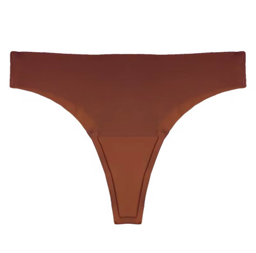 Camel Toe-Free Low Rise Thong – Mocha