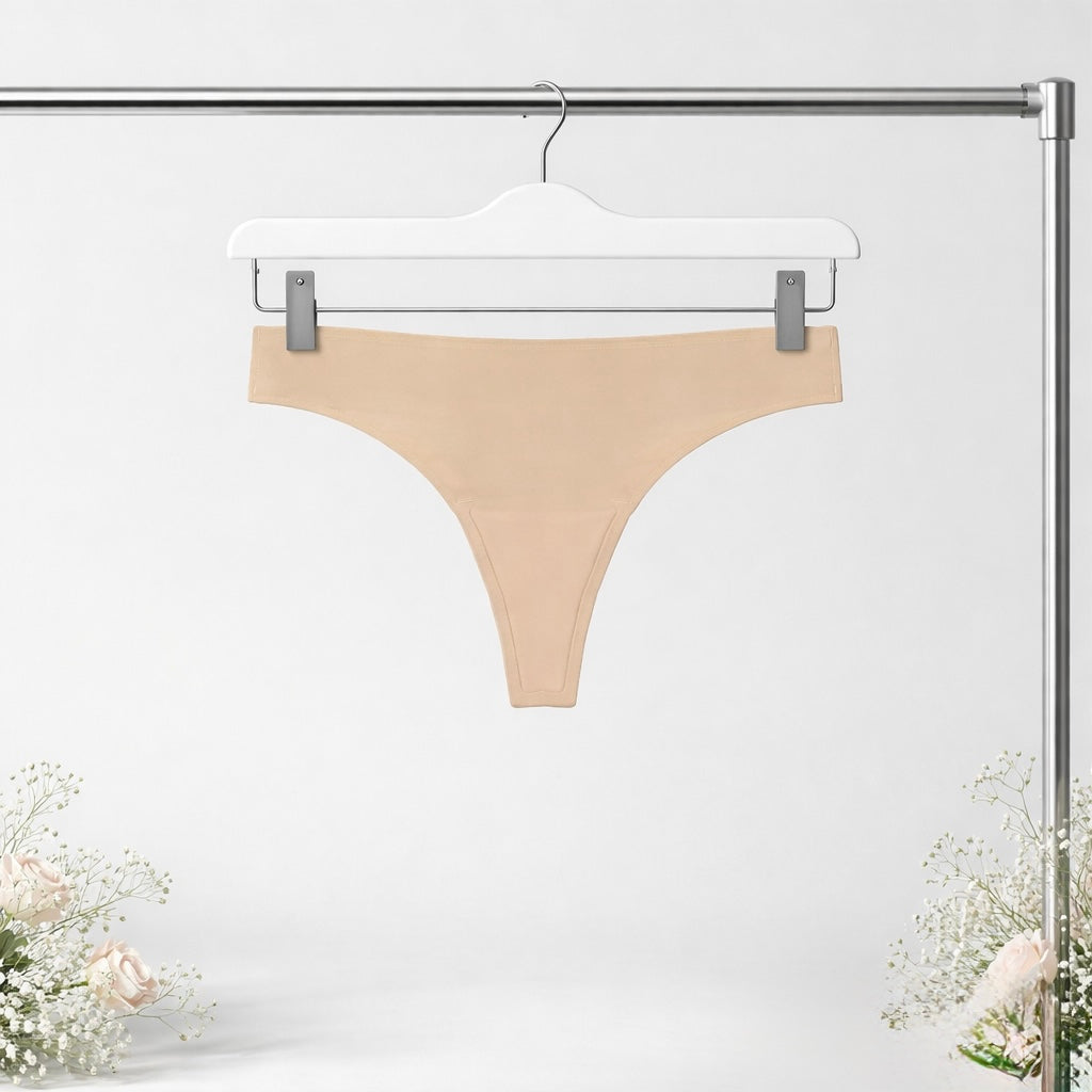 Camel Toe-Free Low Rise Thong – Latte